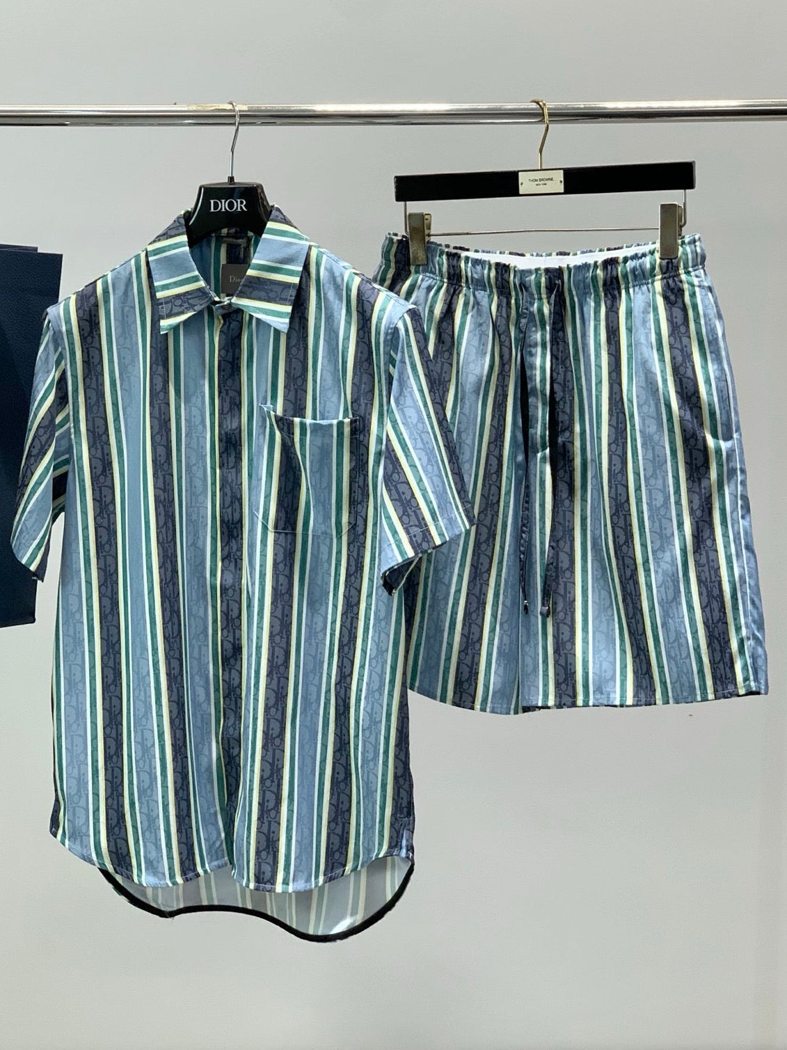 Dior 2026 Set Stripes Blue Cotton 628223