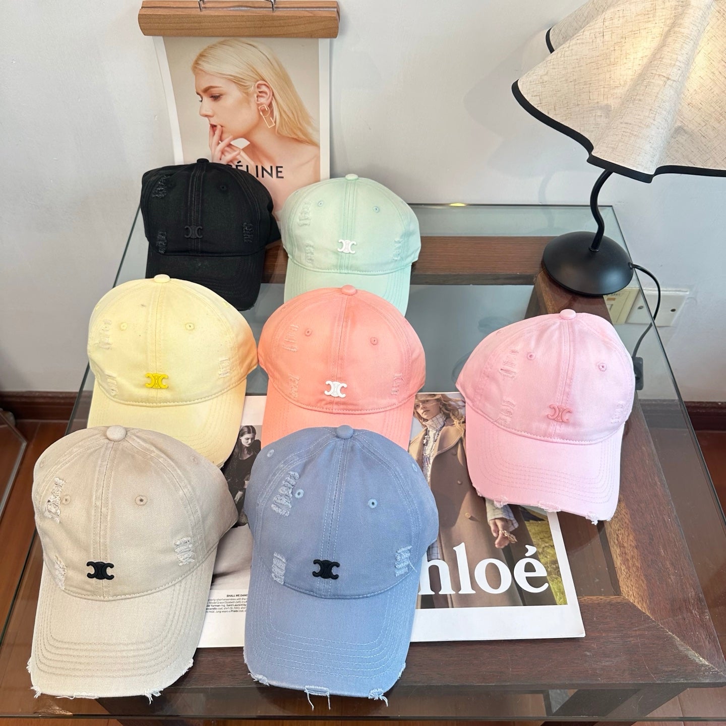 Chanel Distressed Baseball Cap 343468