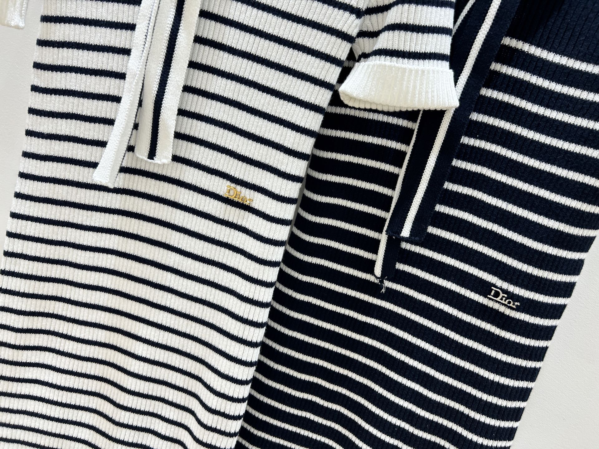 Dior 2026 Stripes Knit Dress Cotton 479365