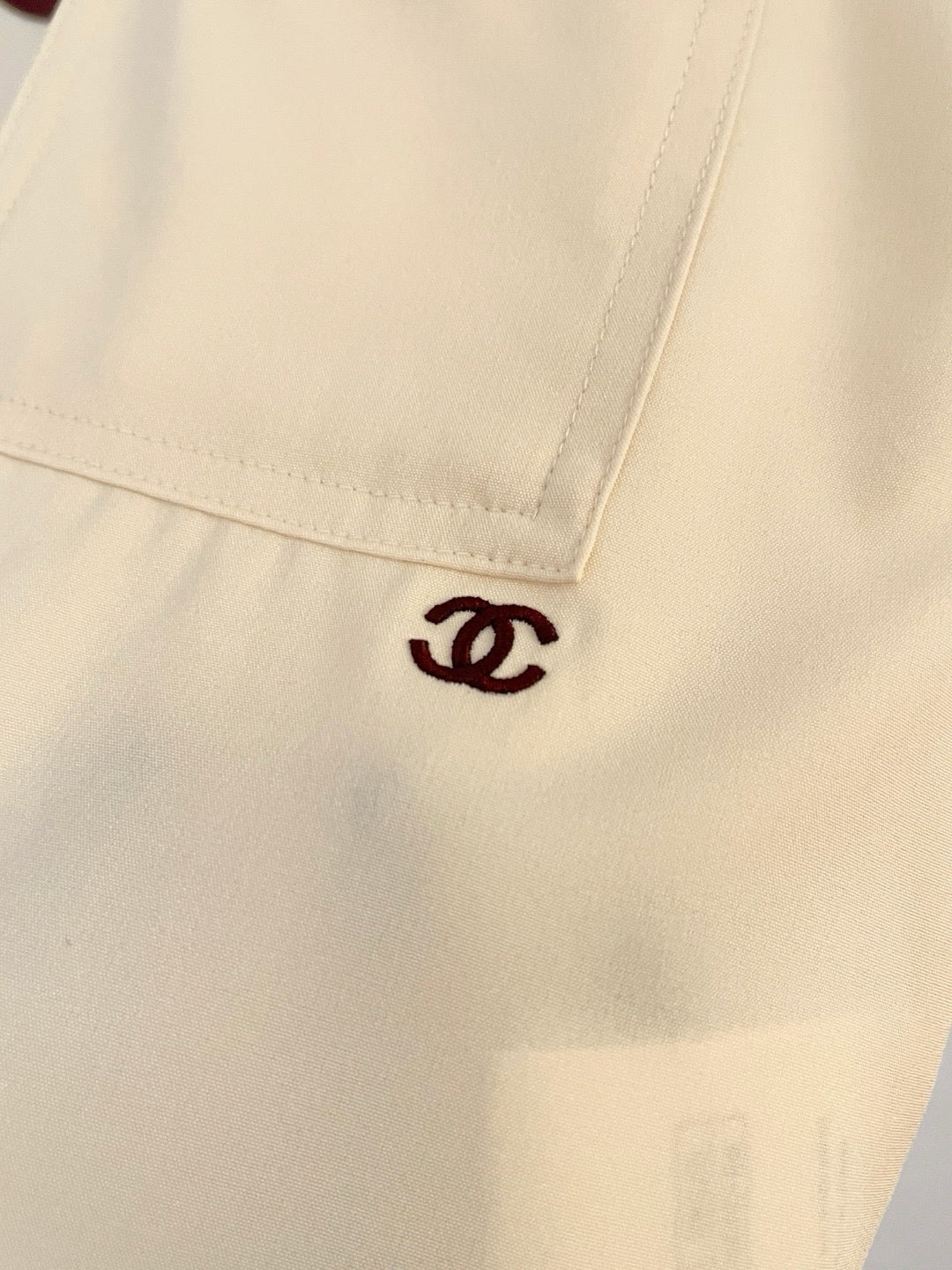 Chanel 2026 Color-Block Pocket Tank Top Light Yellow Soie Silk 300778