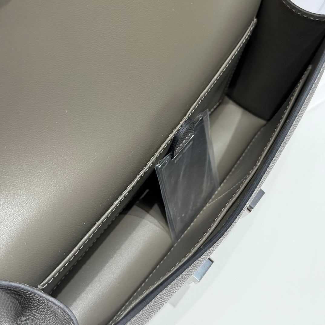HM Constance Elan 24 Grey Epsom Silver Hardware 237334