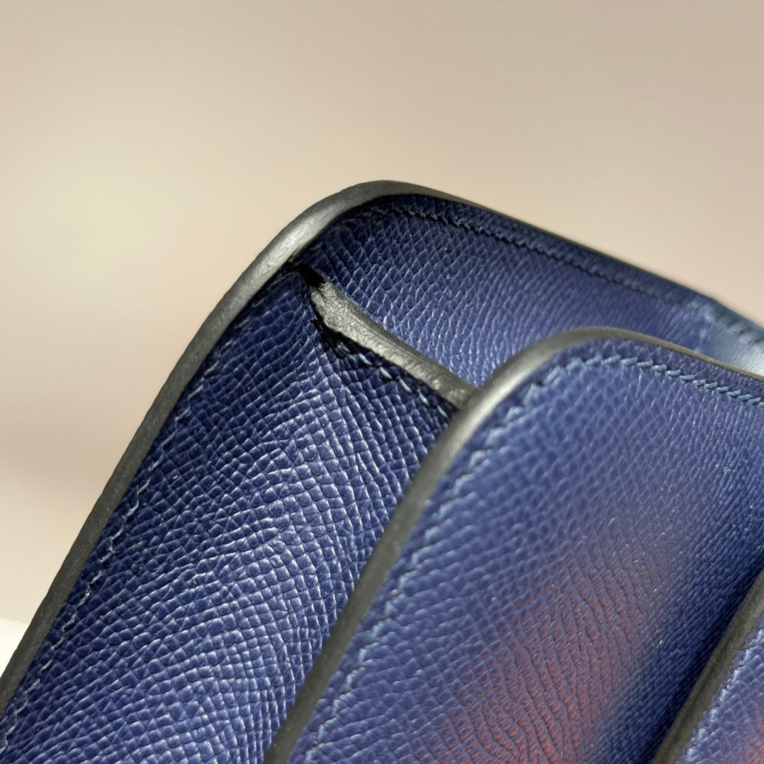 HM Constance Elan 24 Midnight Blue Epsom Gold Hardware 237340
