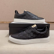 GG Men's Sneaker Black Sheepskin 448471