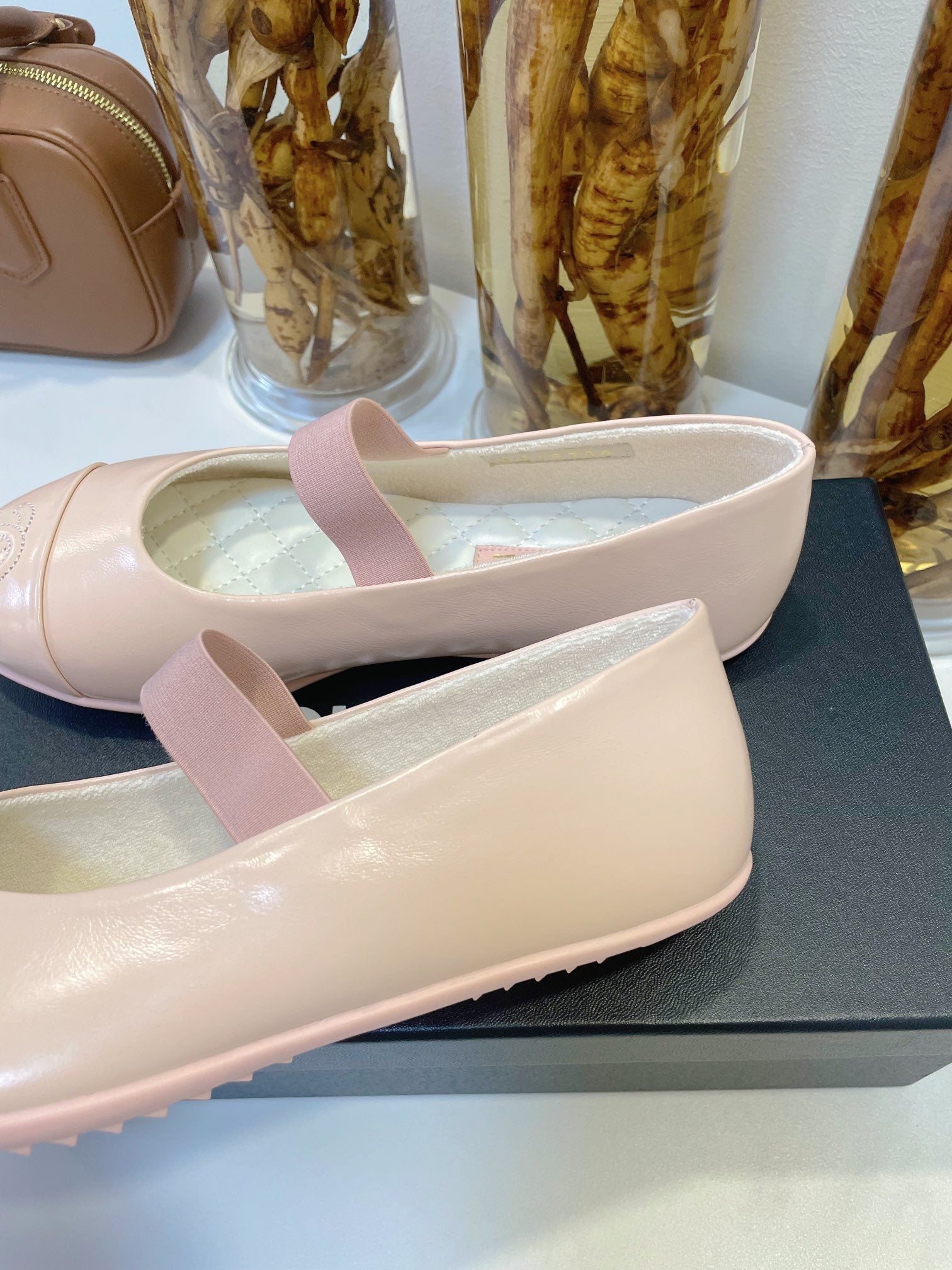 CC Mary Janes In Light Pink Glossy Lambskin 144380