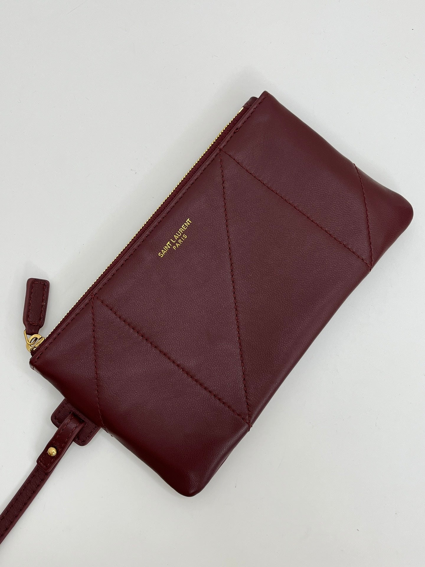 YSL 2025 Jamie Shopping Burgundy 29cm Lambskin