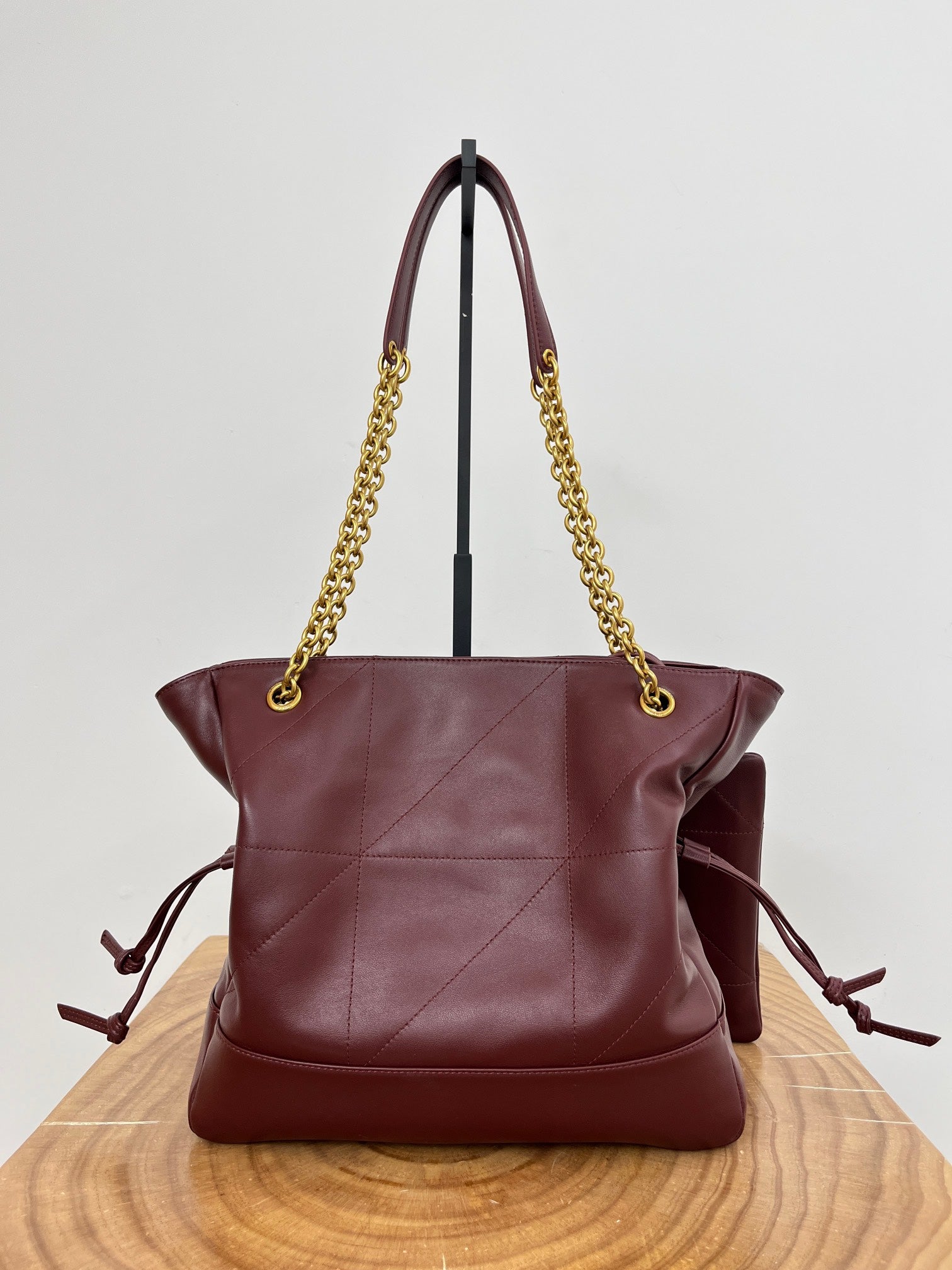 YSL 2025 Jamie Shopping Burgundy 29cm Lambskin