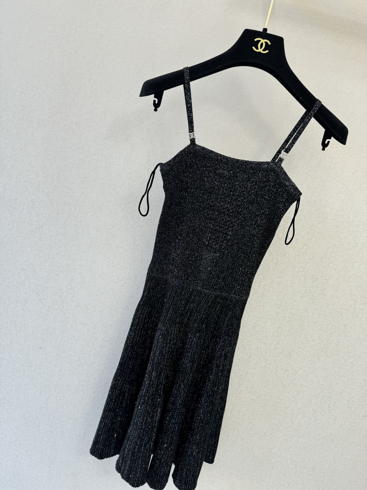 Chanel 2026 Slip Dress Black Cotton 394829