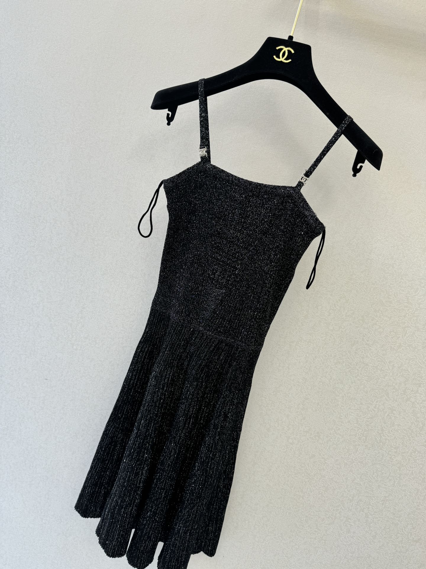Chanel 2026 Slip Dress Black Cotton 394829