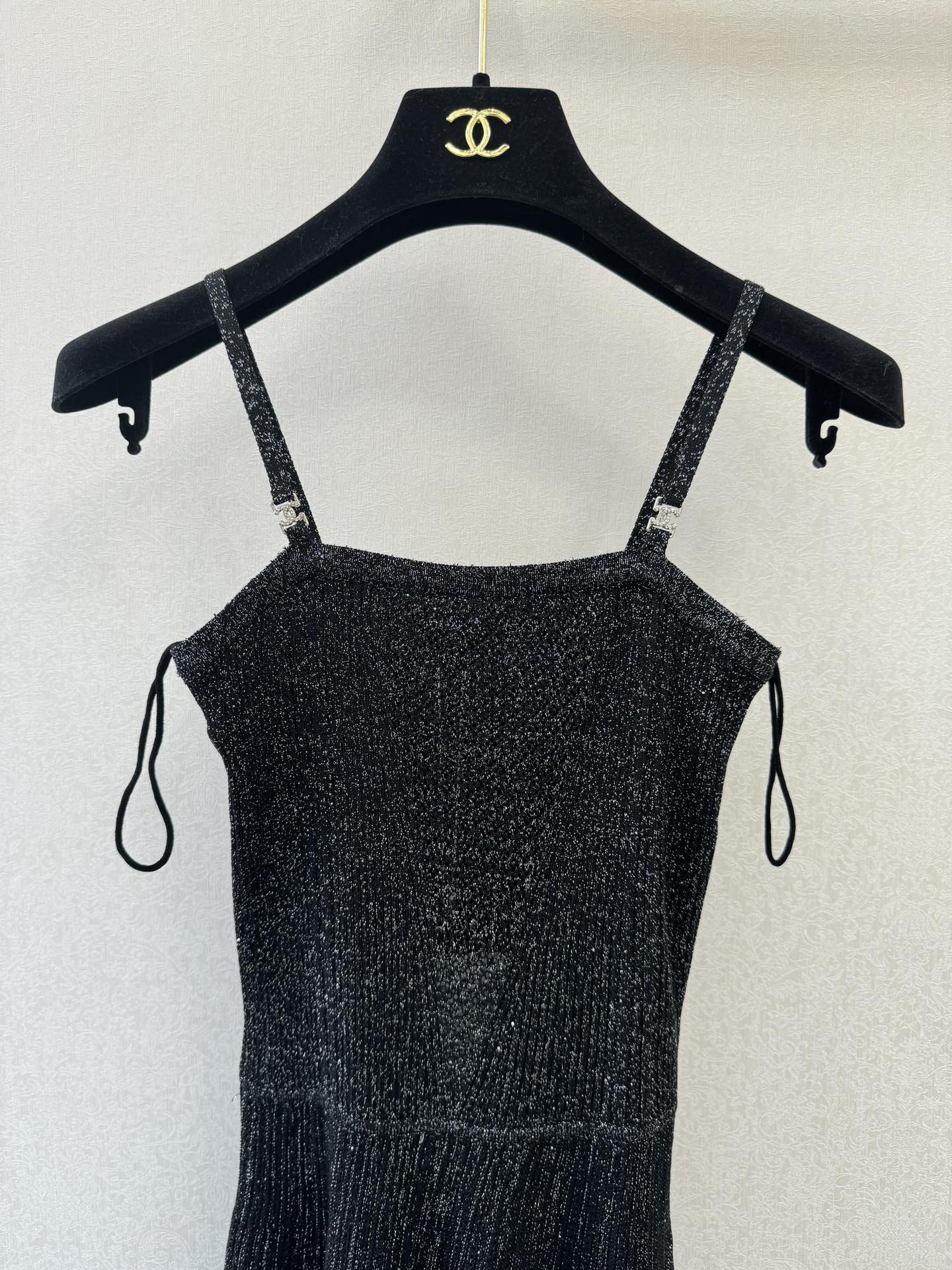 Chanel 2026 Slip Dress Black Cotton 394829