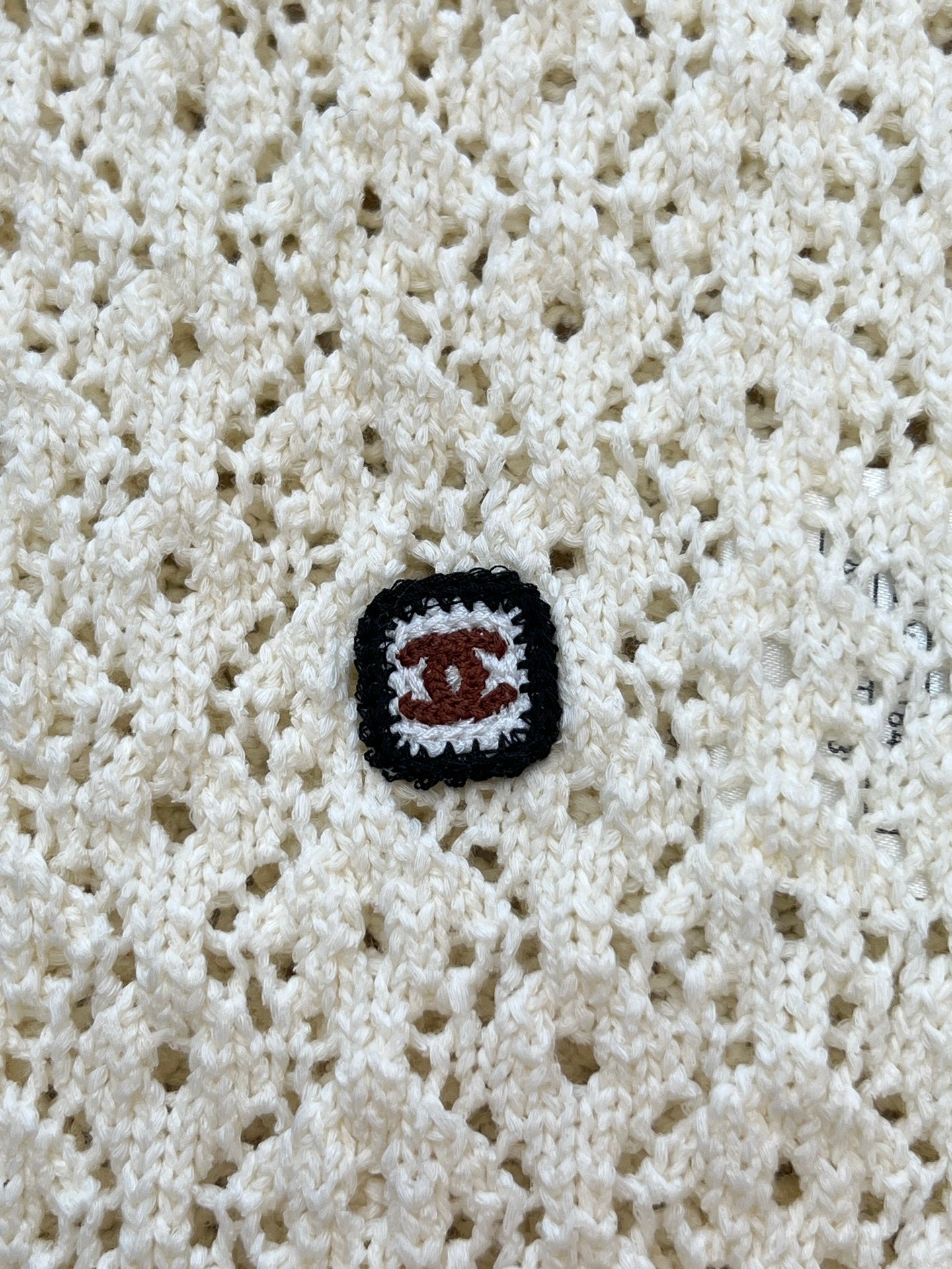 Chanel 2026 Knit Sweater Cream Cotton 637494