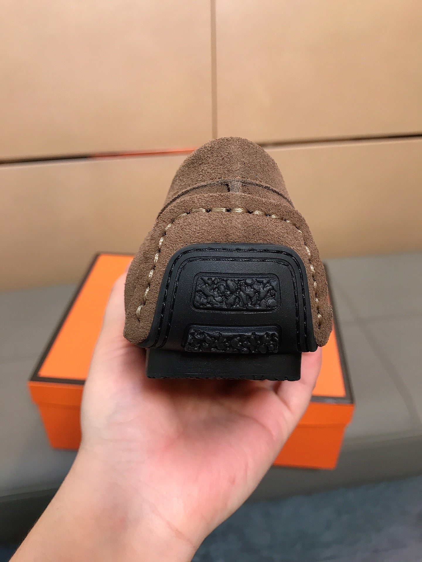 GG Men's Loafer Brown Suede 526673