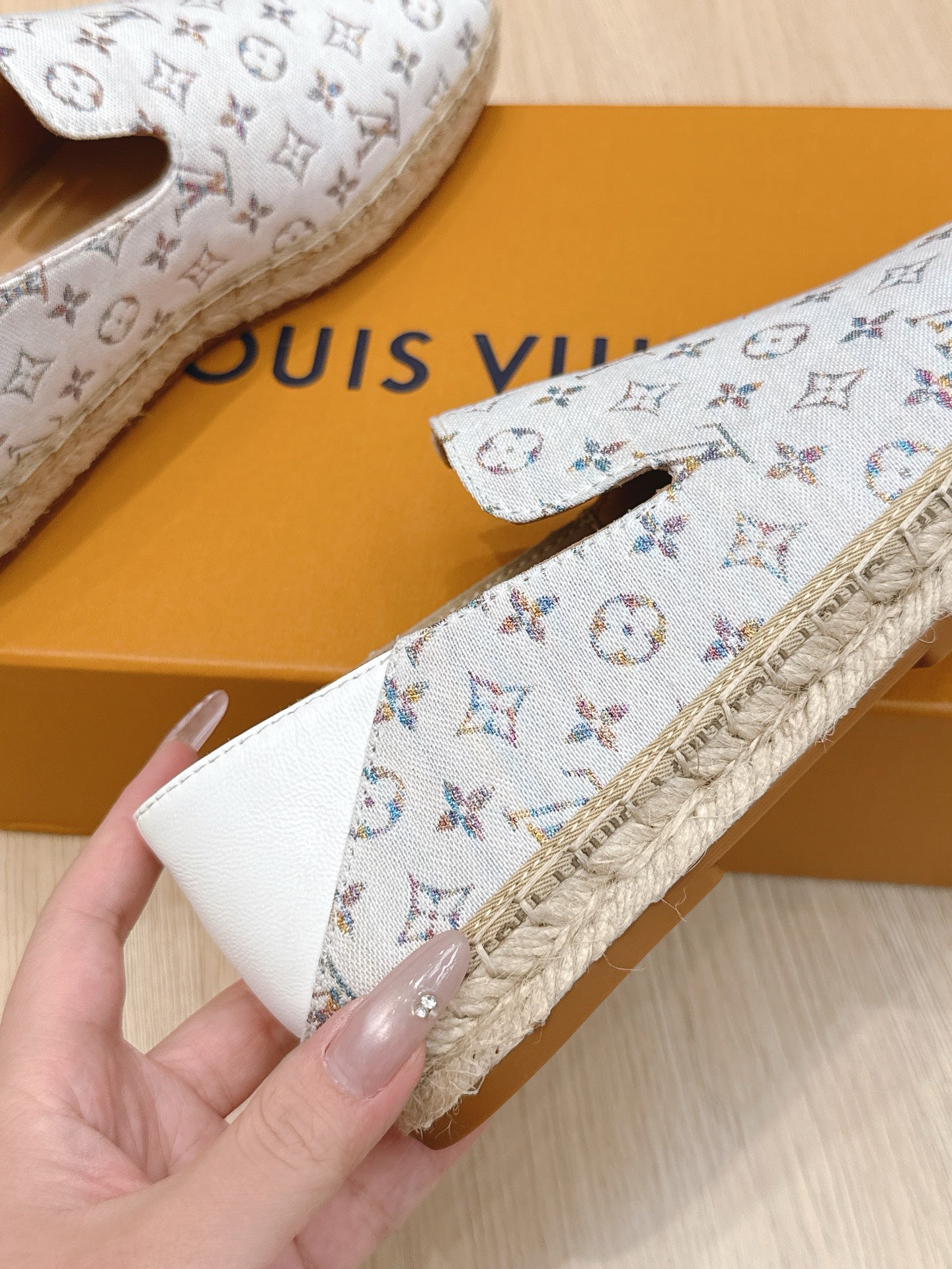 LV 26ss Loafers White Multicolor Monogram Canvas 656958