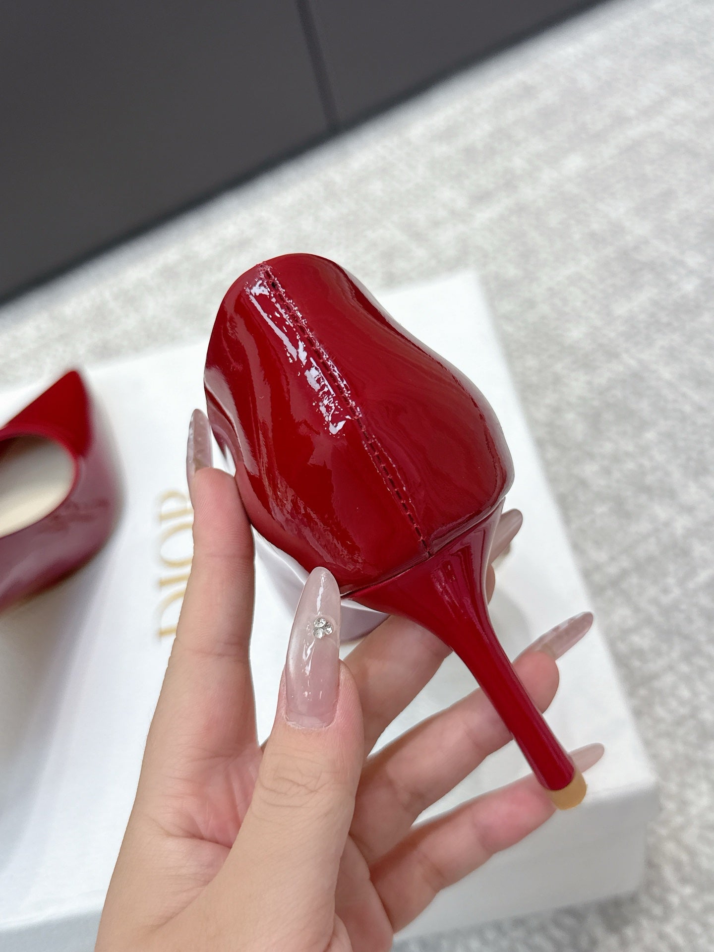 CD 26s High Heels Pump 85 Red Patent Leather 661474