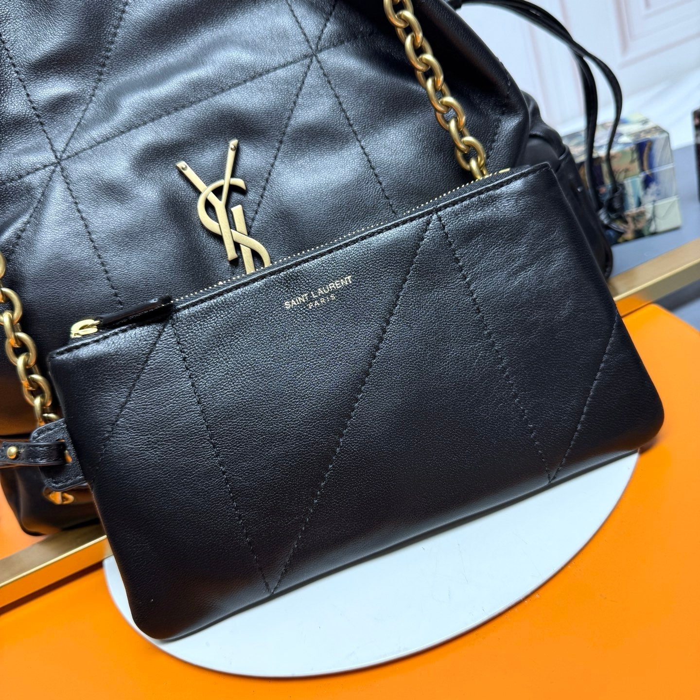 YSL 2026 Jamie Shopping Bag 29cm Suede And Calfskin