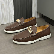 GG Men's Interlocking G Loafer Brown Cowhide 573502
