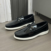 GG Men's Loafer Black Patent Leather 573503
