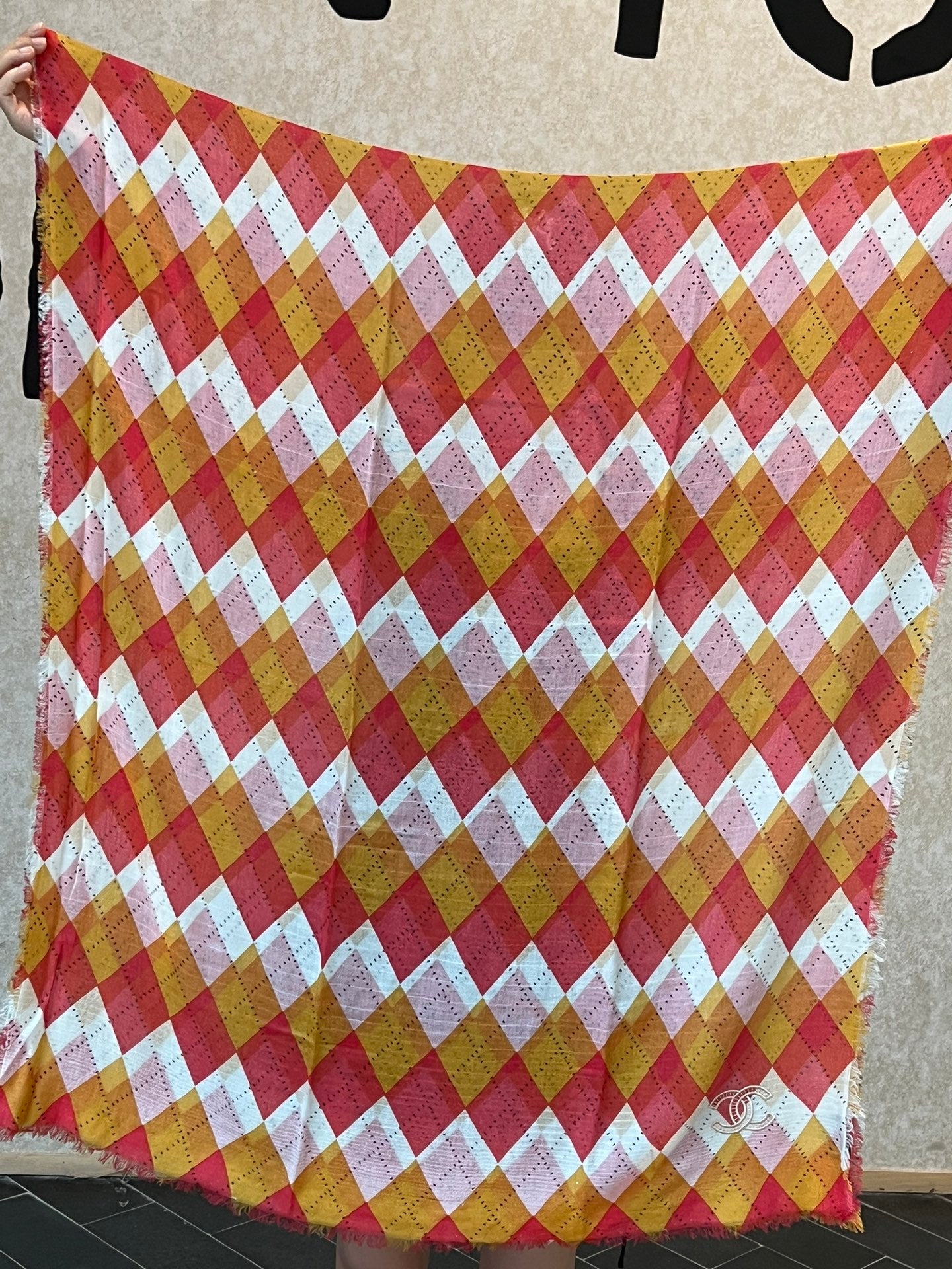 CC Scarf 200 CM In Colorful Linen Fabric 408758