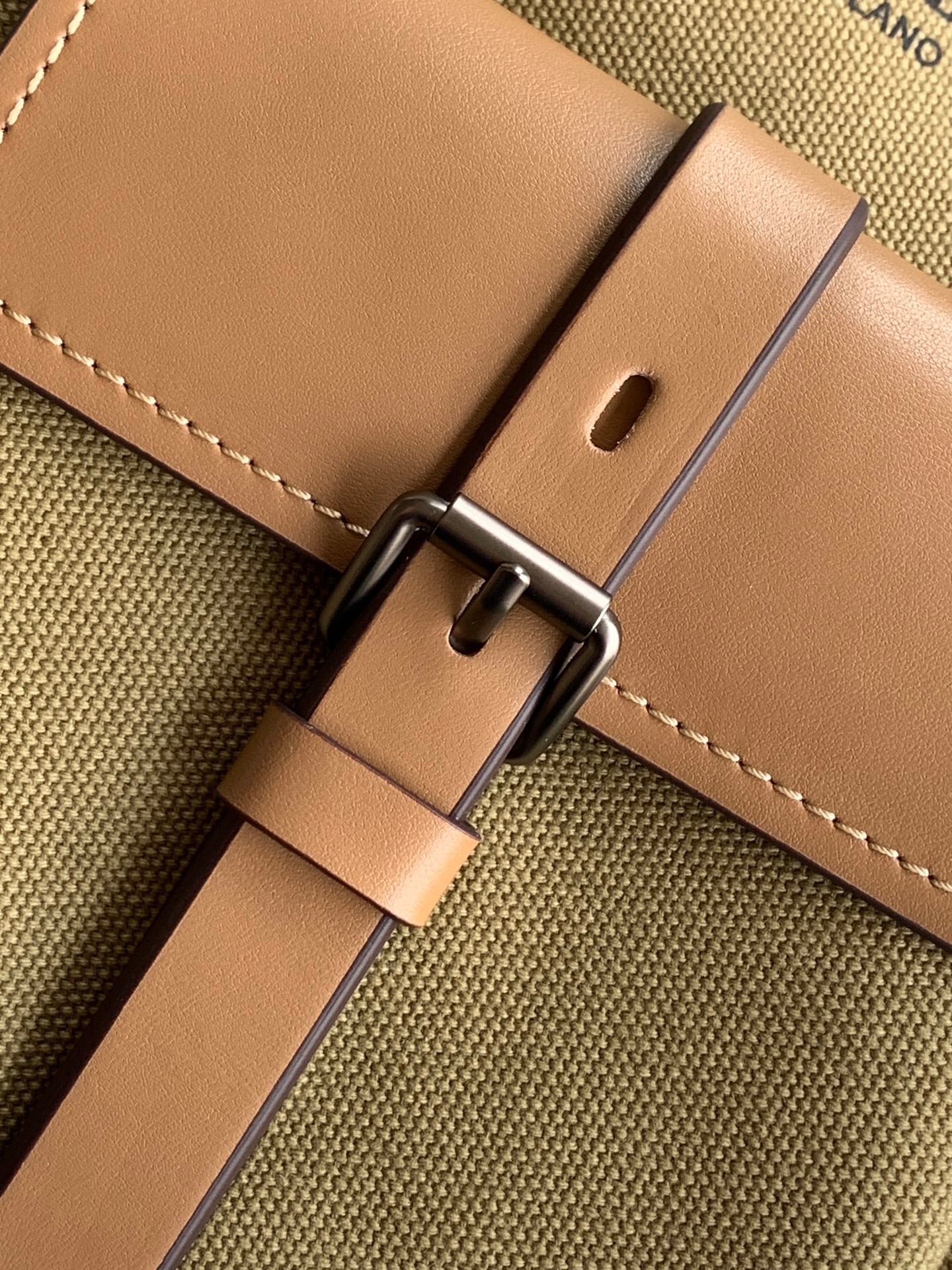 Prada 2026 Route Shoulder Bag 26cm Canvas Leather