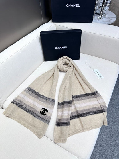 CC Scarf 210 CM In Beige Cashmere 403865