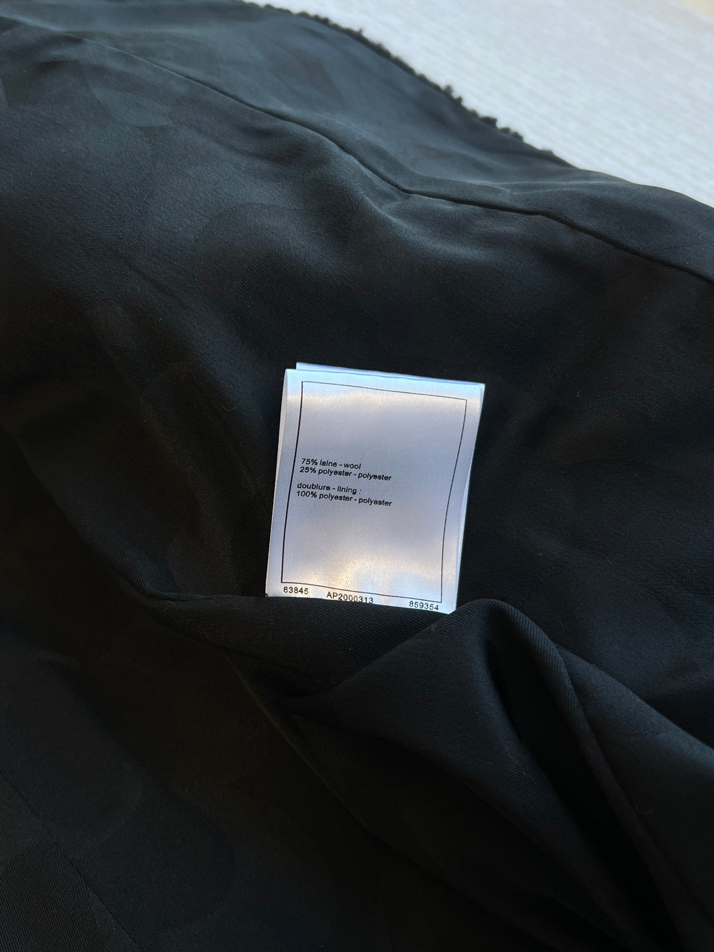 CC 25 Jacket Black Wool 212350