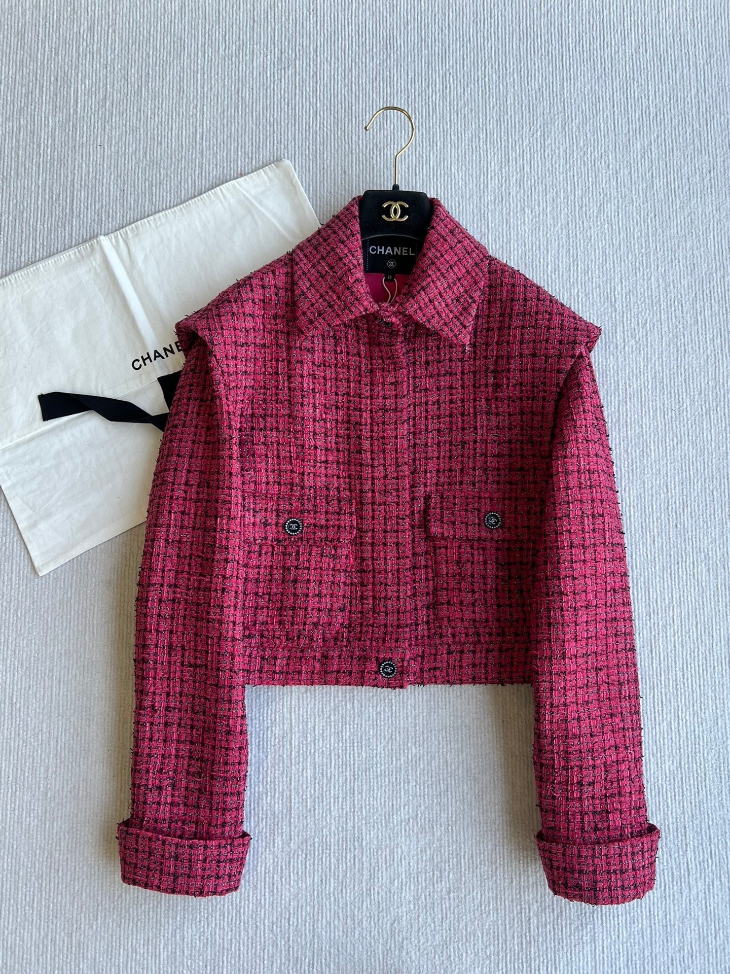 CC 25 Double Pocket Jacket Pink Cotton Polyamide 219067