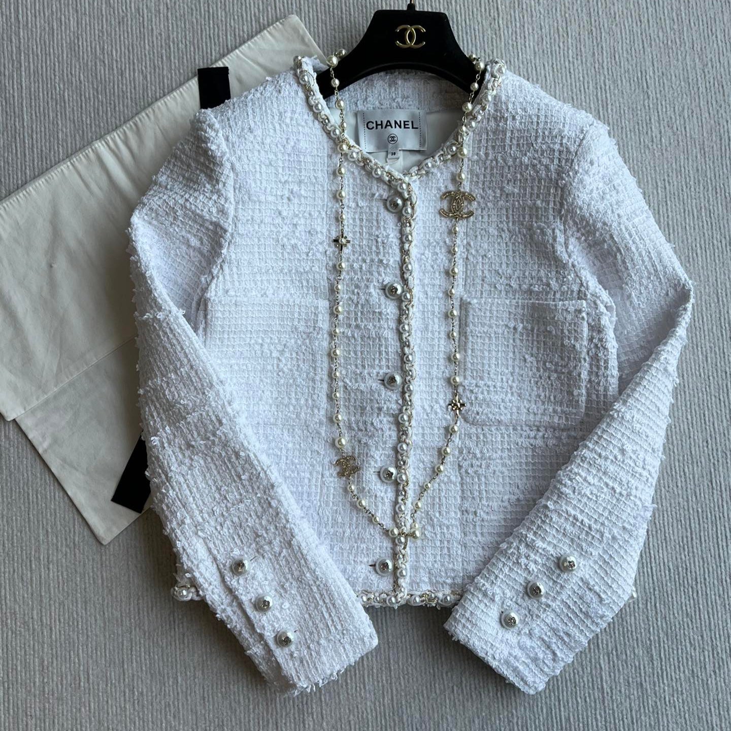 CC 25 Jacket In White Cotton 234889