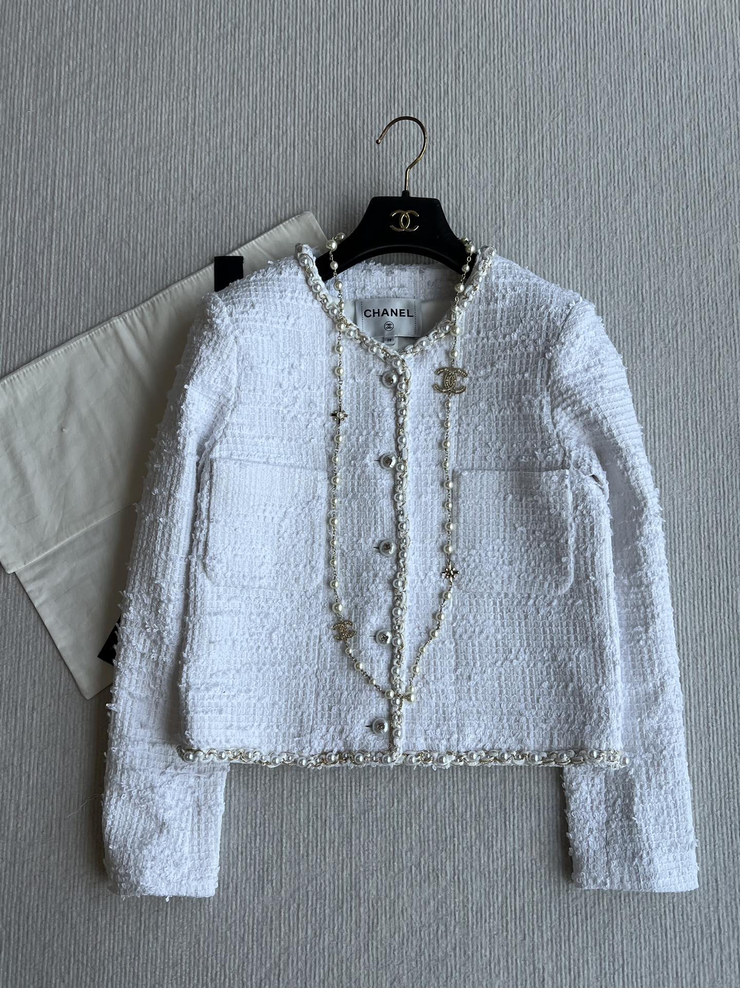 CC 25 Jacket In White Cotton 234889
