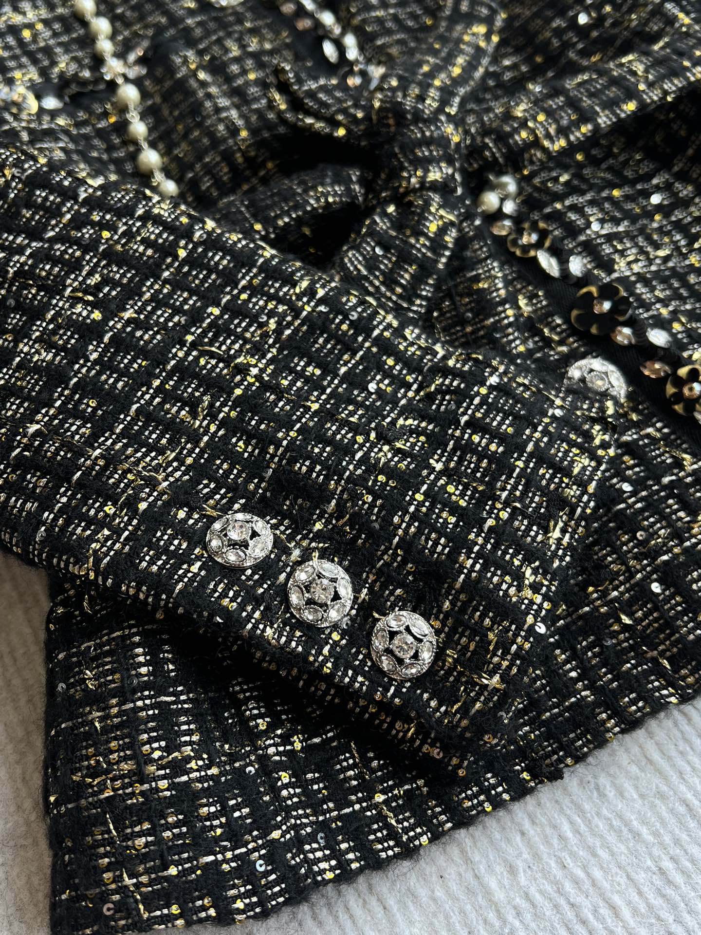 CC 25 Set Tweed Black Polyester Wool 289987