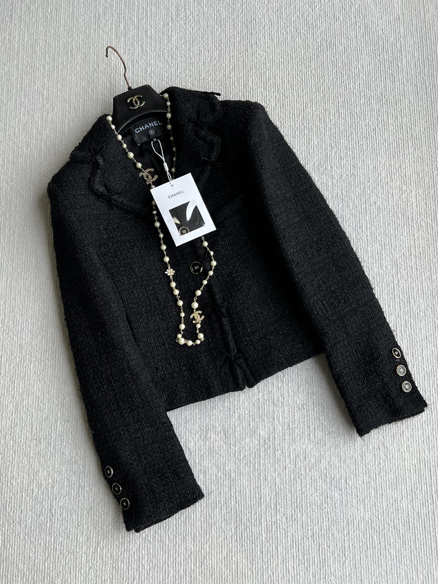 CC 25 Jacket Black Cotton 300156