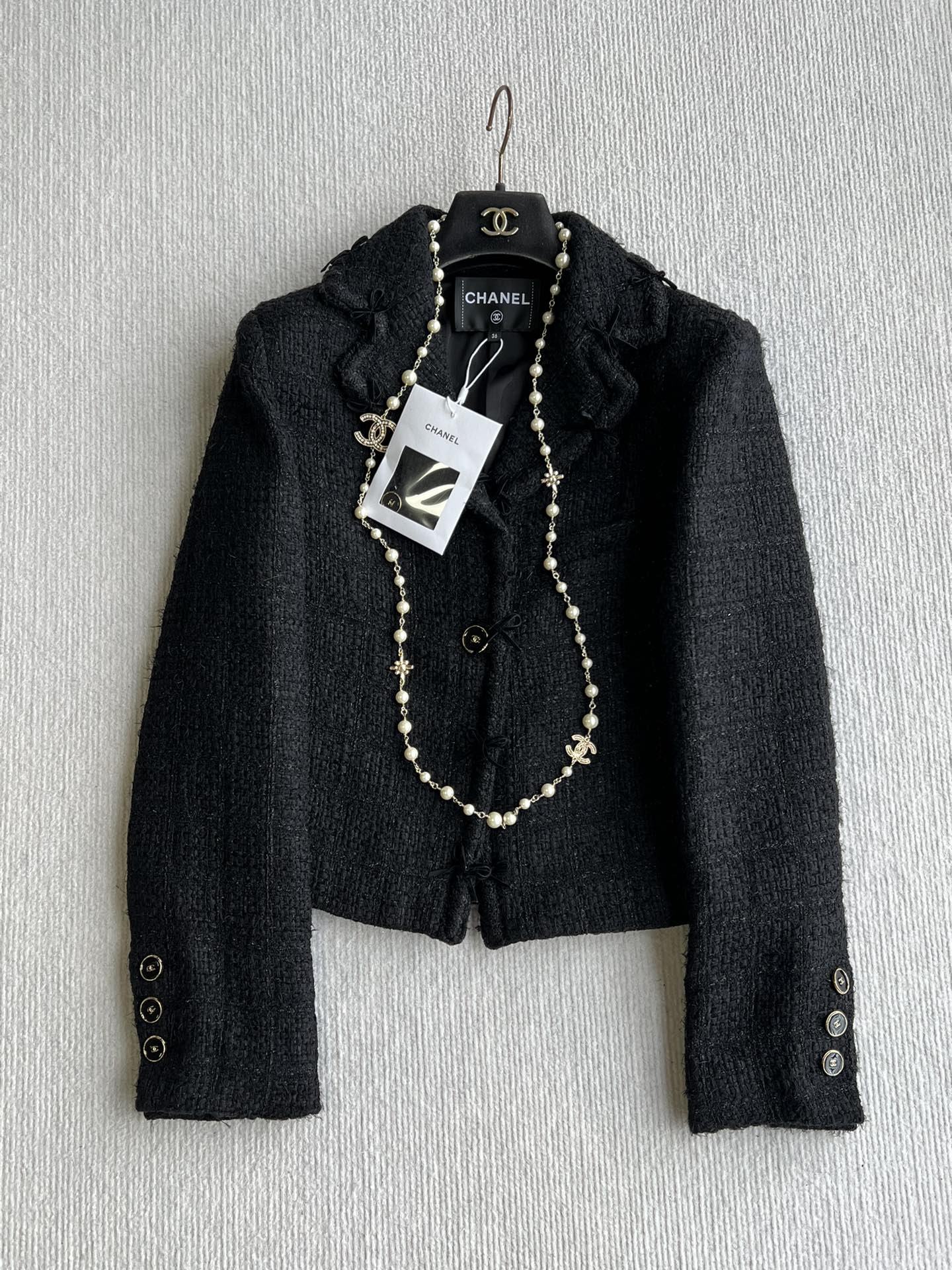 CC 25 Jacket Black Cotton 300156