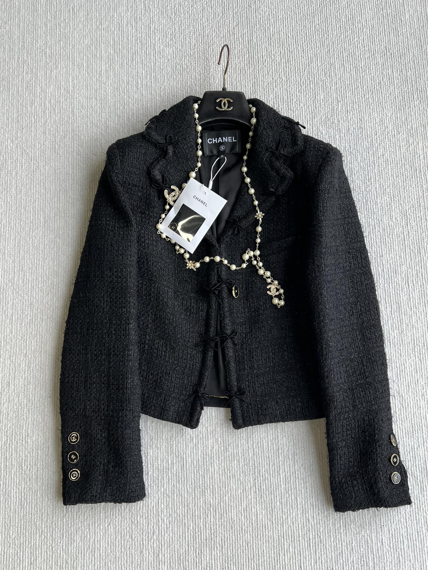 CC 25 Jacket Black Cotton 300156