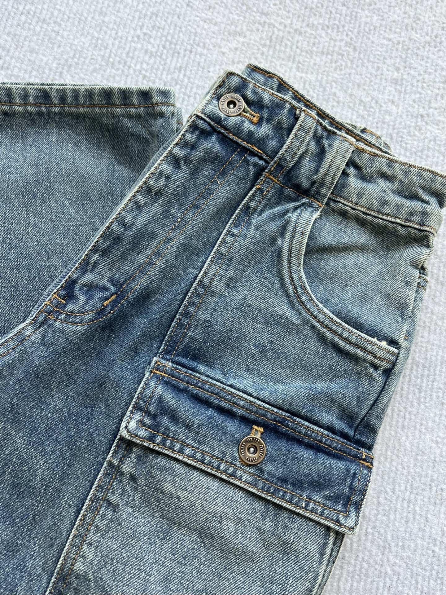 Miumiu 2026 Denim Jeans Blue Cotton 356328