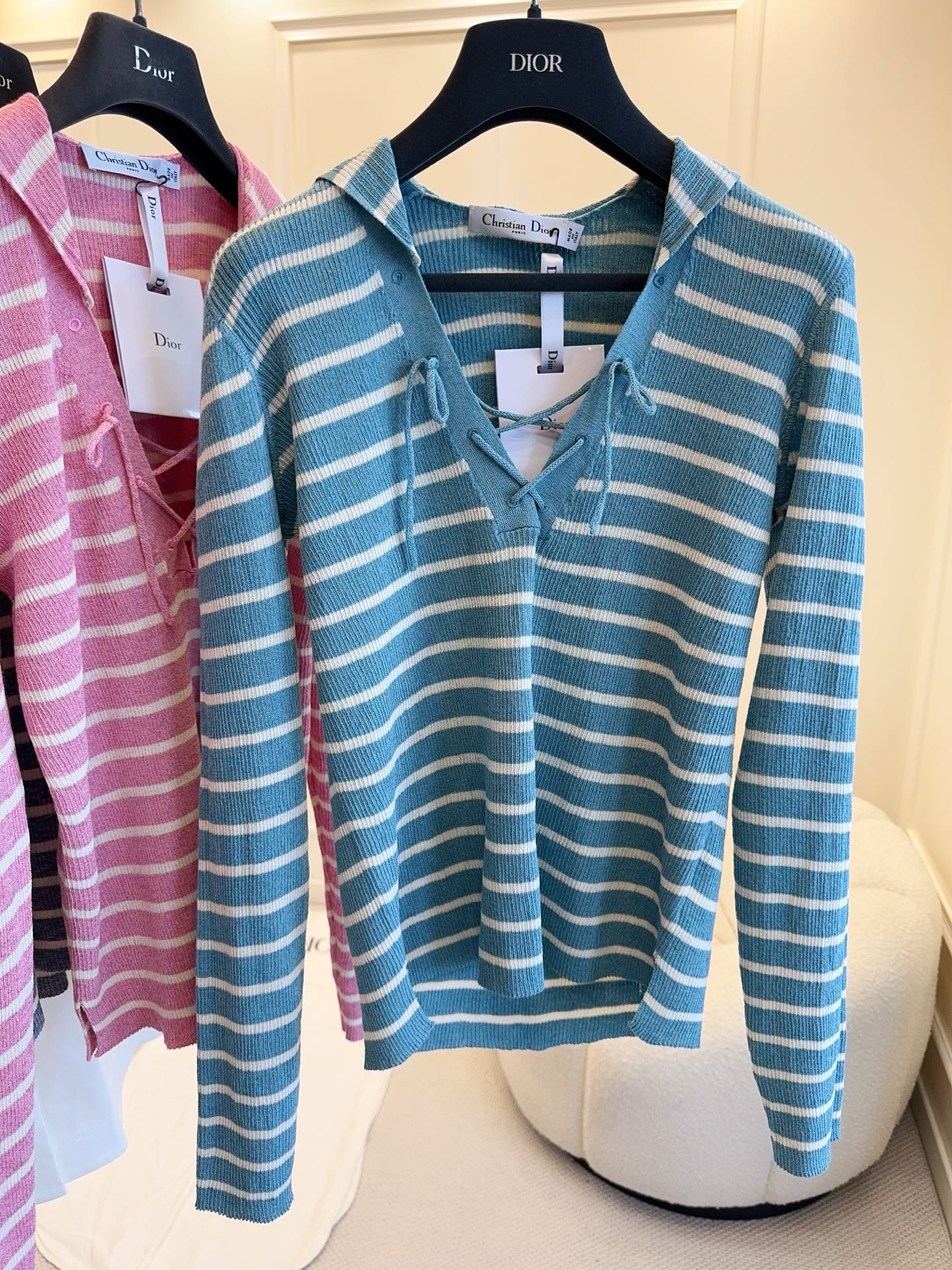 CD 25 Striped Long Sleeve Shirt Cotton