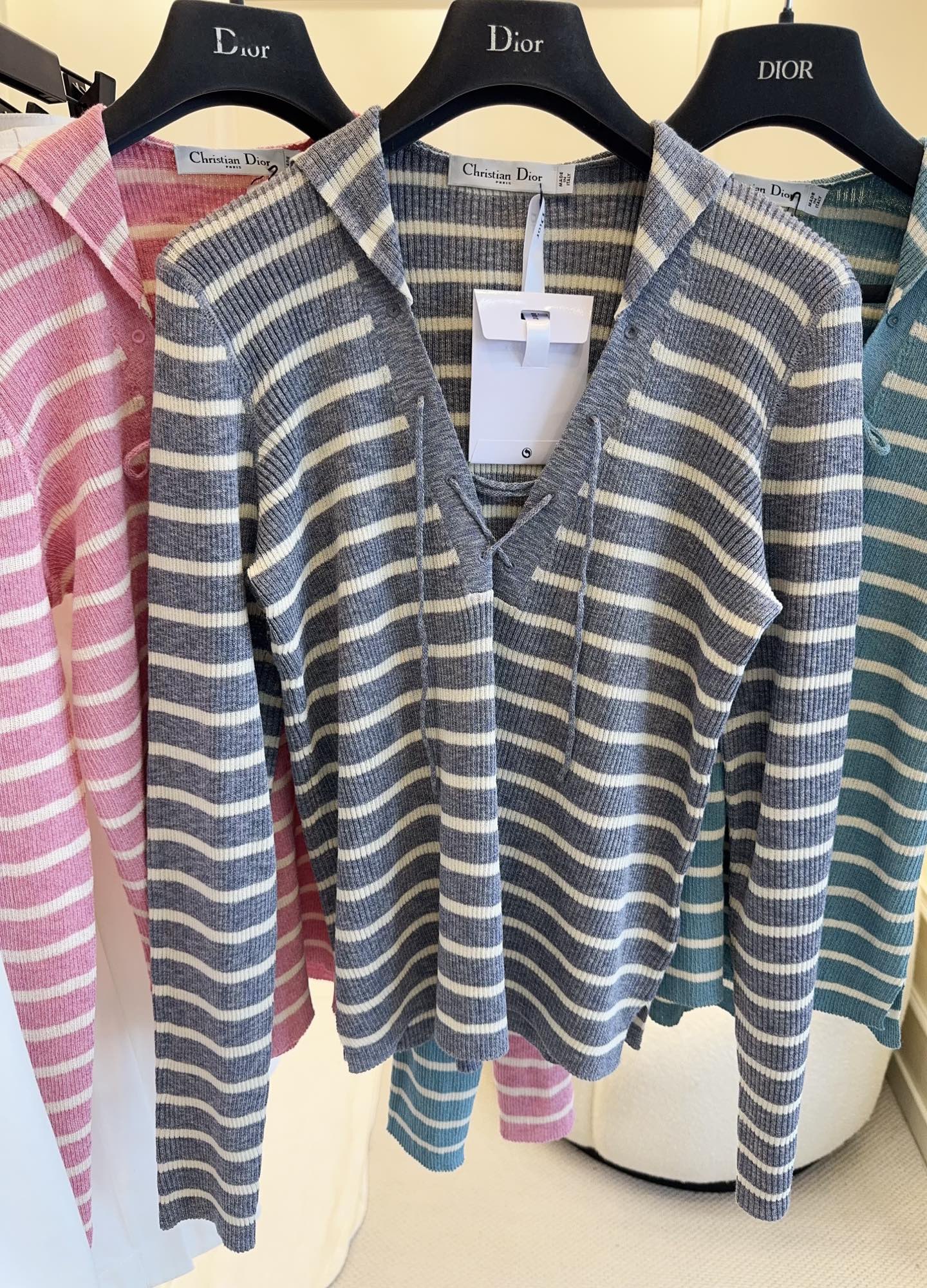 CD 25 Striped Long Sleeve Shirt Cotton