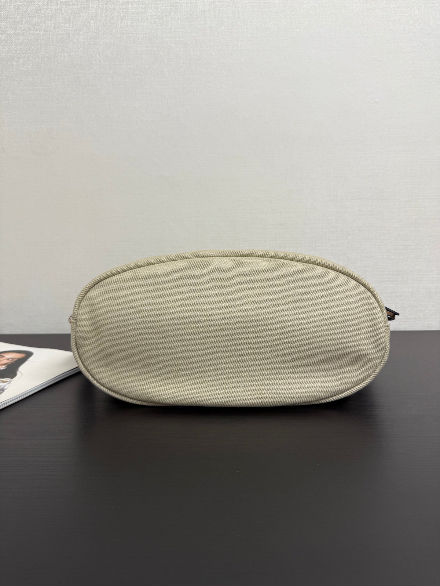 Chanel 2026 Rugby Bag 32cm Beige Canvas Leather