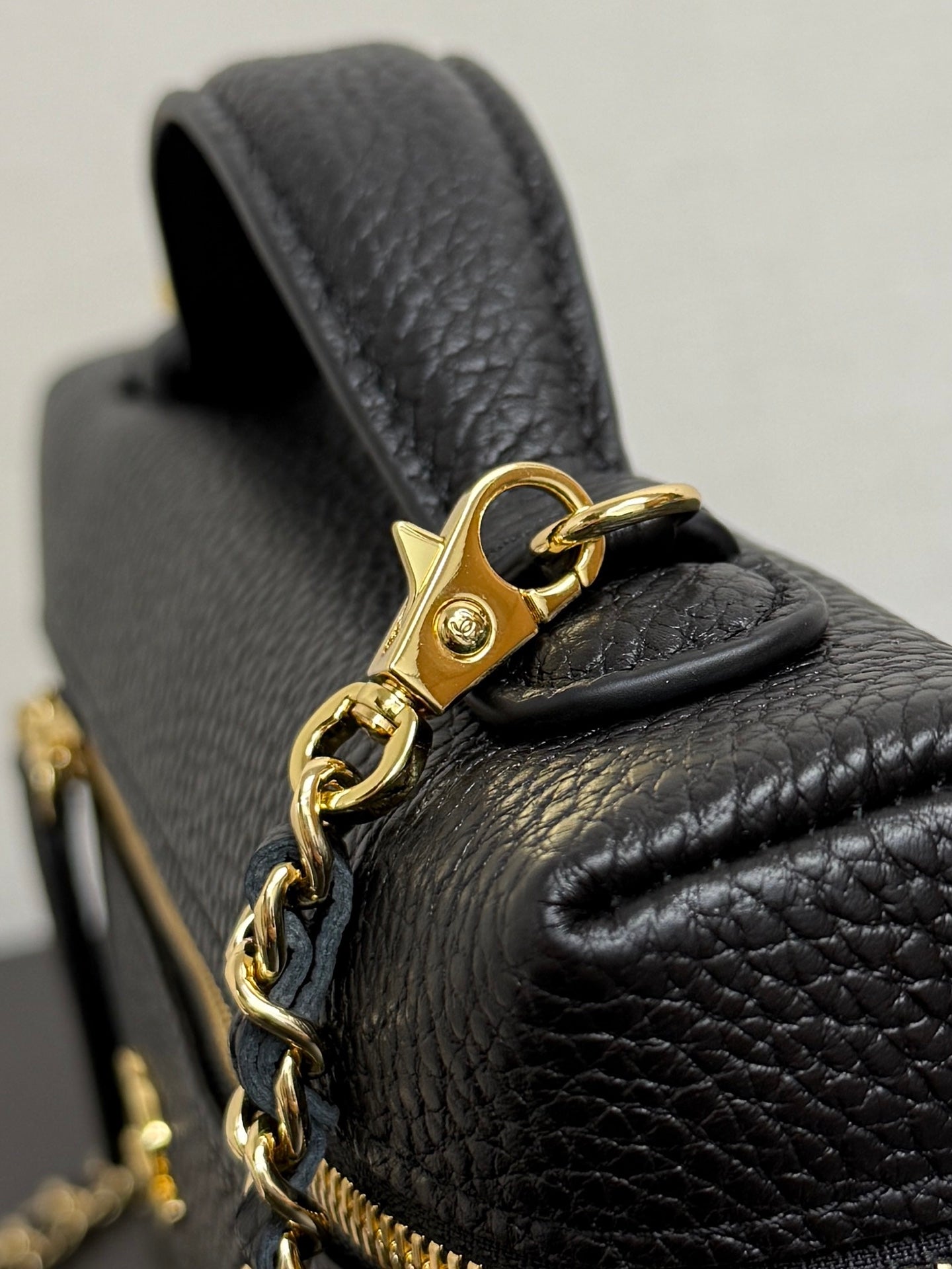 Chanel 2026 Vanity Bag Black Grained Calfskin