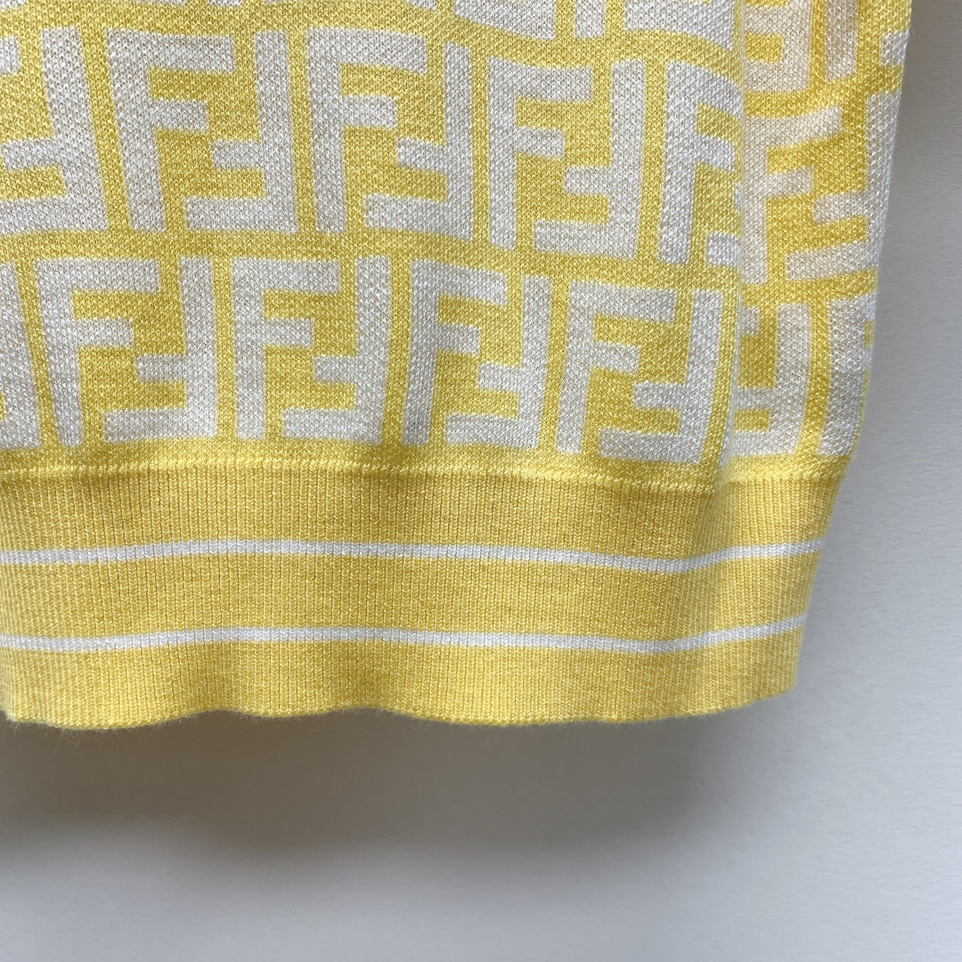 Fendi 25C Polo Shirt Yellow 228190