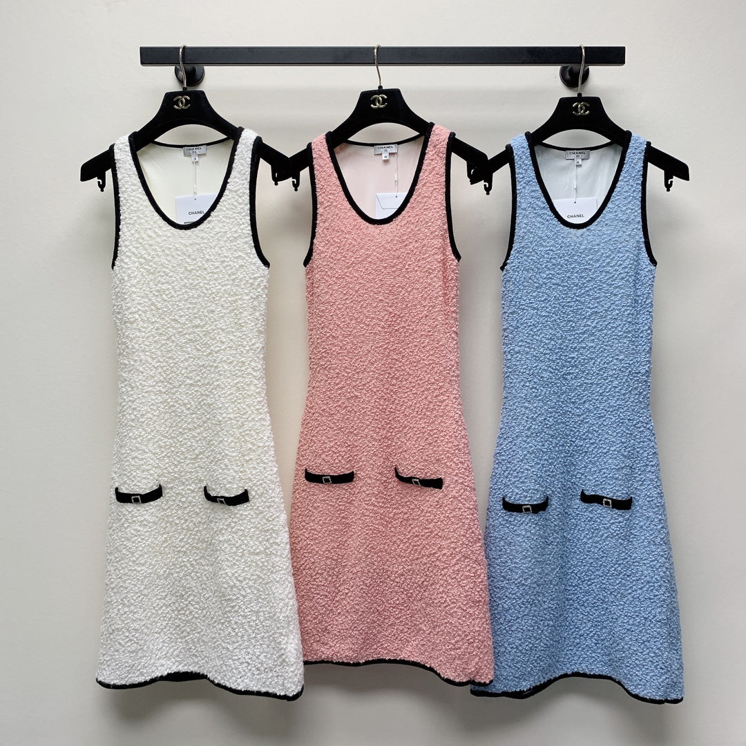 CC 25 Knitted Vest Dress Cotton 243529