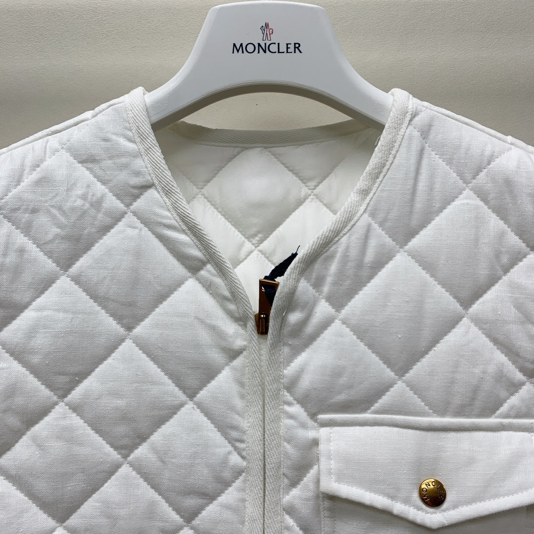Moncler 25 Plaid Vest Polyester 281618