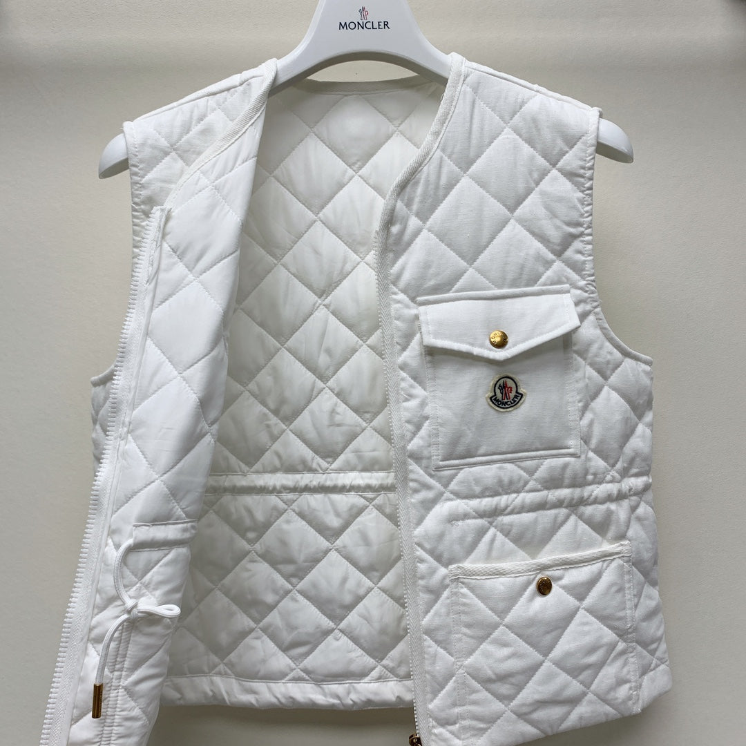 Moncler 25 Plaid Vest Polyester 281618