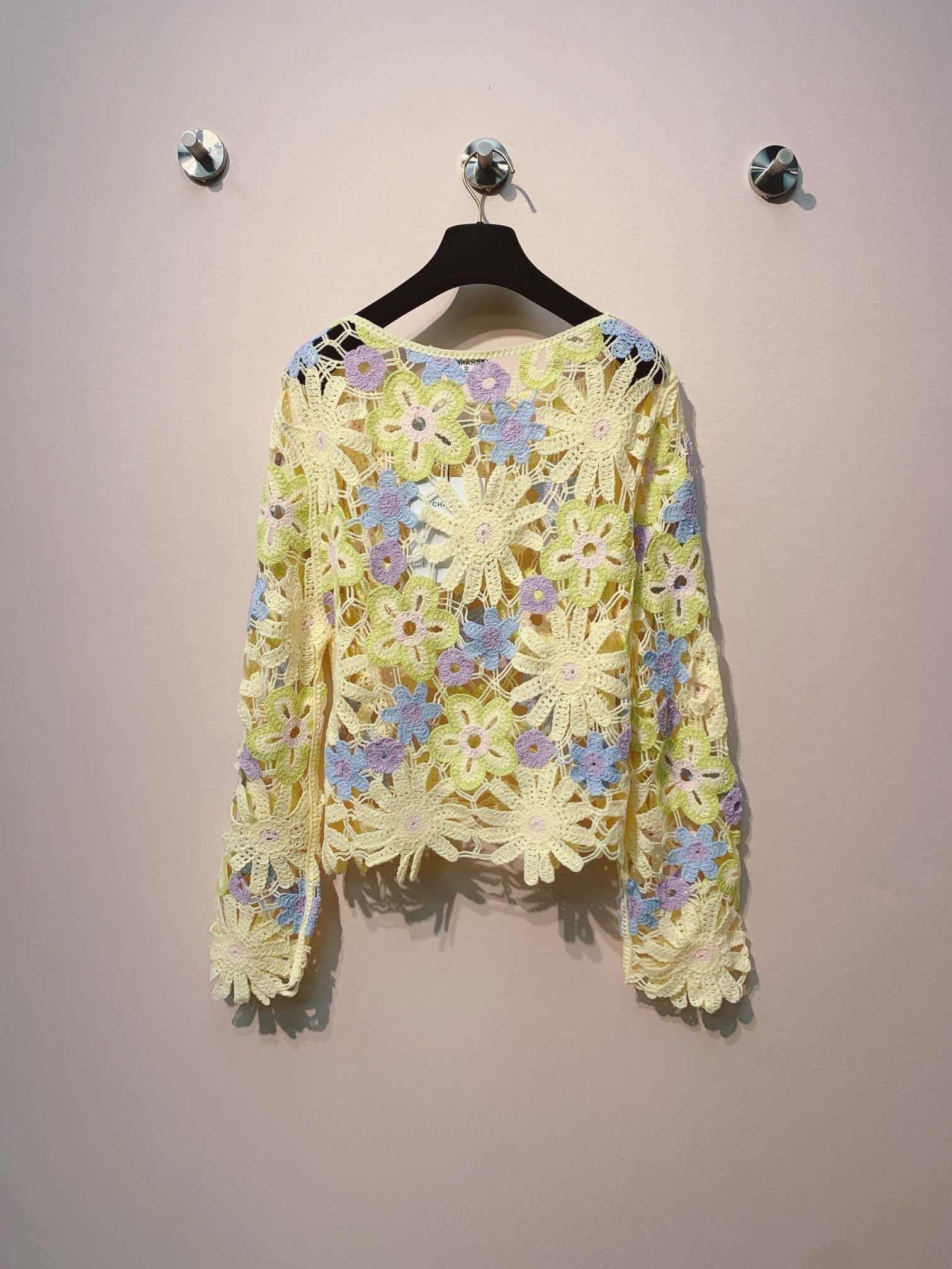 CC 25 Round Neck Hollow Out Sweater 293379