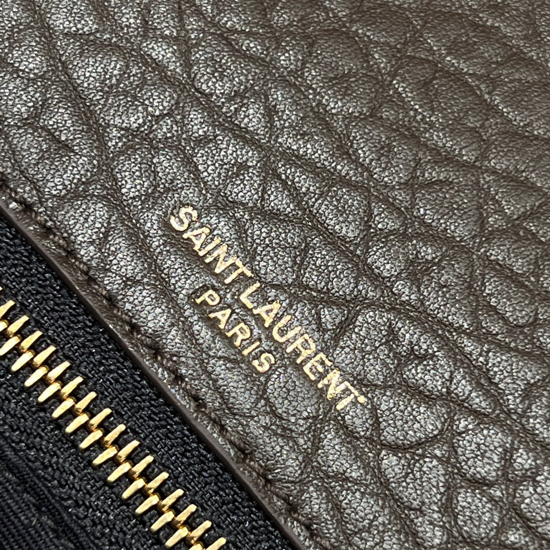 YSL Handbag 28 Brown Pattern Lambskin