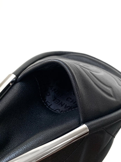 CC Vintage Hobo Bag 30cm Black Lambskin Silver Hardware