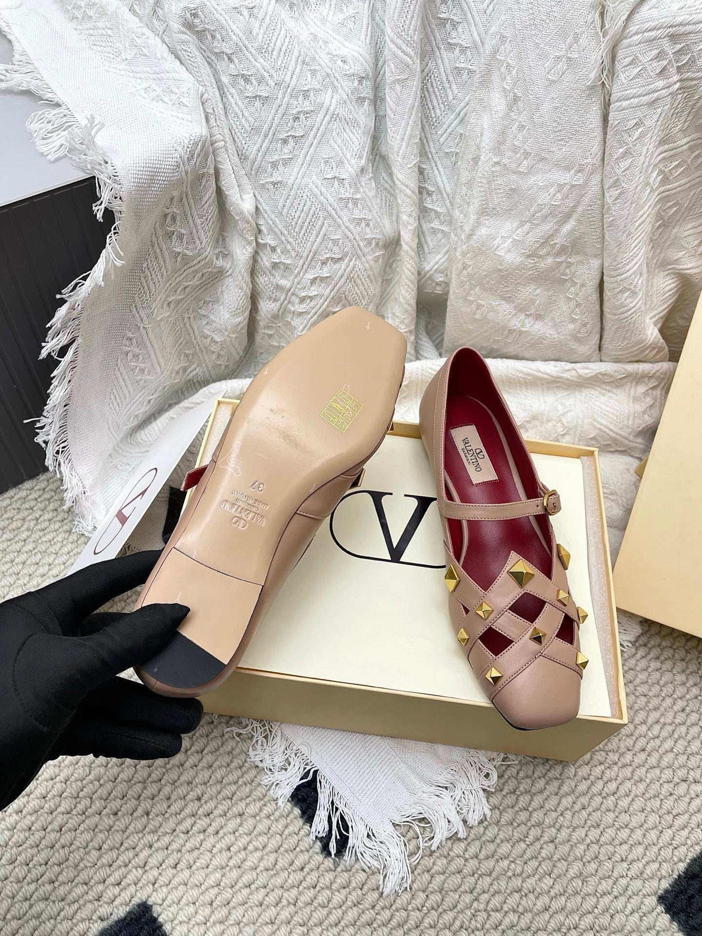VT 26s Mary Jane Ballet Flats Lambskin
