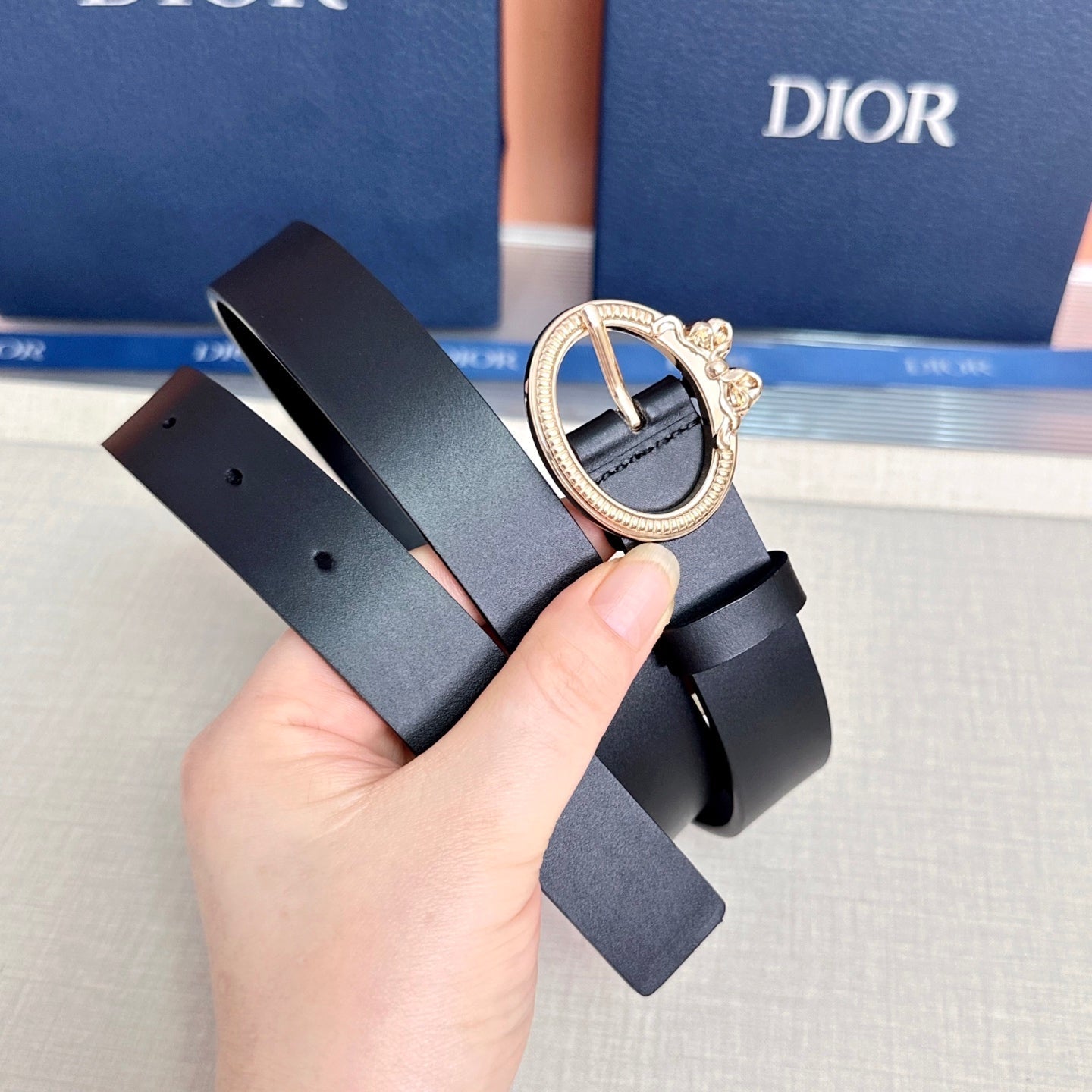 Dior Médaillon Belt 25mm Smooth Calfskin 209867