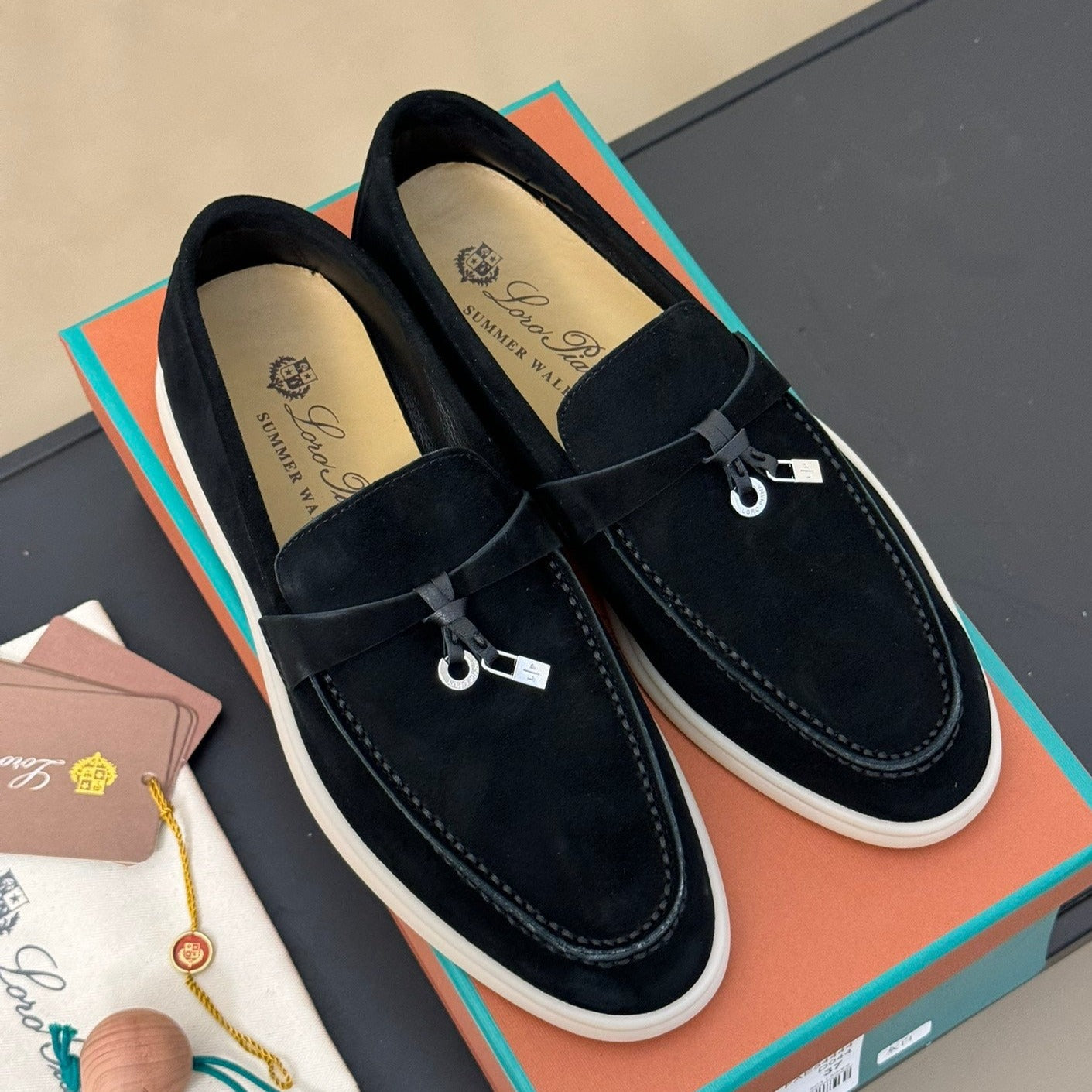 summer charm walk loafer suede