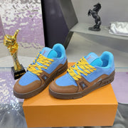 LV x Tyler 26ss Sneaker Blue Brown Suede 672140