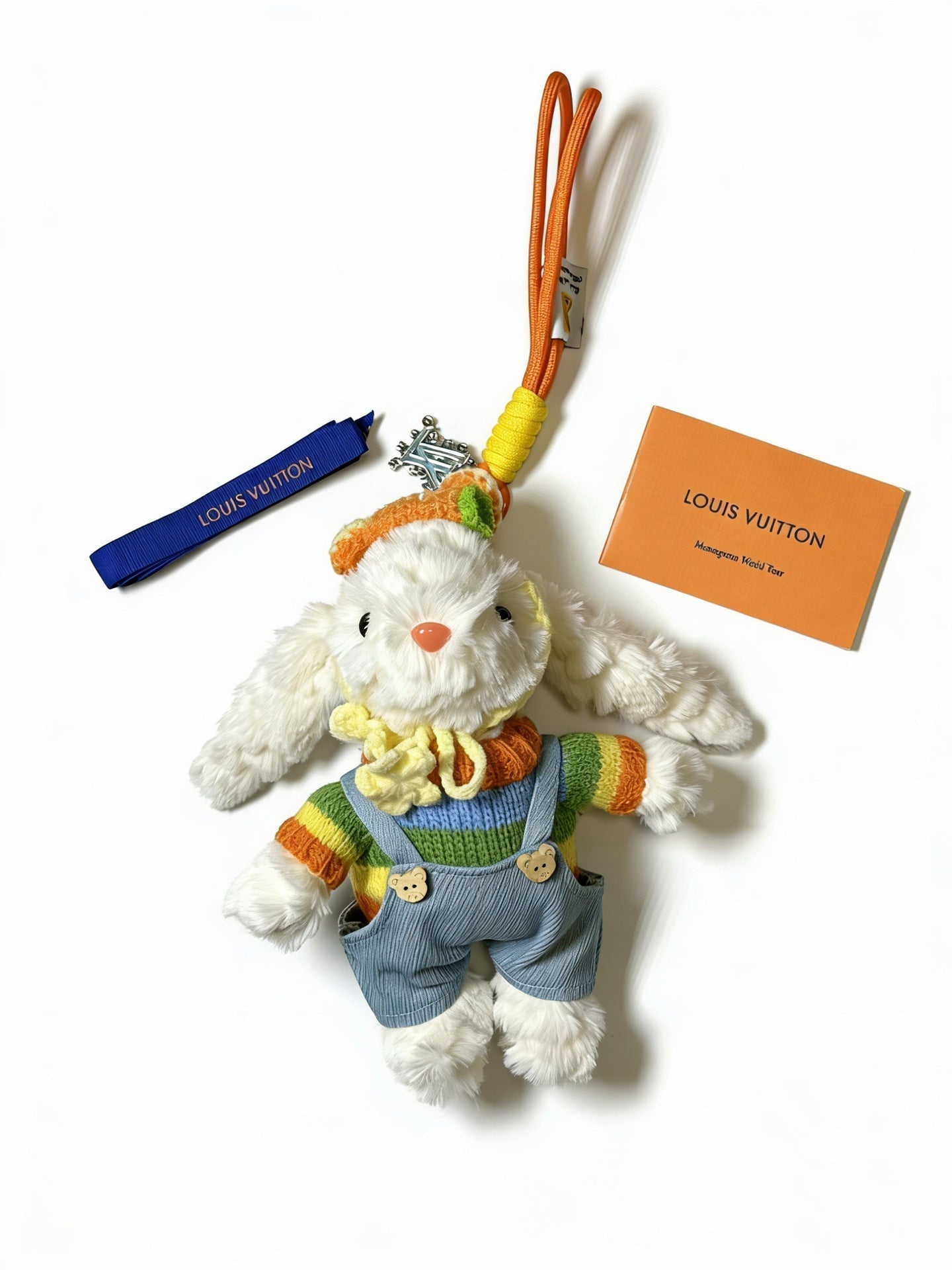 LV White mix Colors Rabbit Charm
