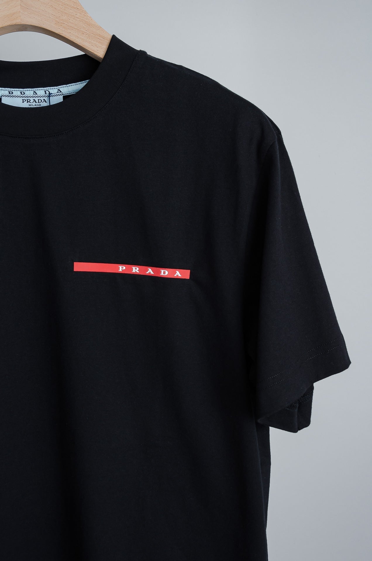 PRA 2026 Men's Short T-shirt White Red Logo Cotton 843627