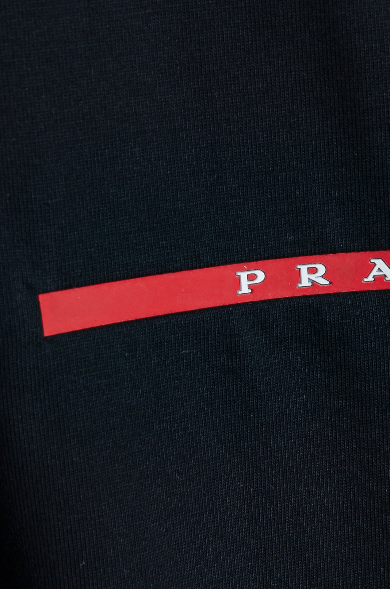 PRA 2026 Men's Short T-shirt White Red Logo Cotton 843627